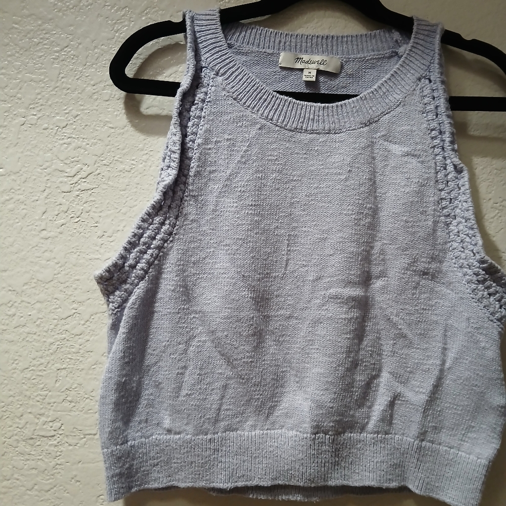 Madewell Knit Tank Top - Light Gray